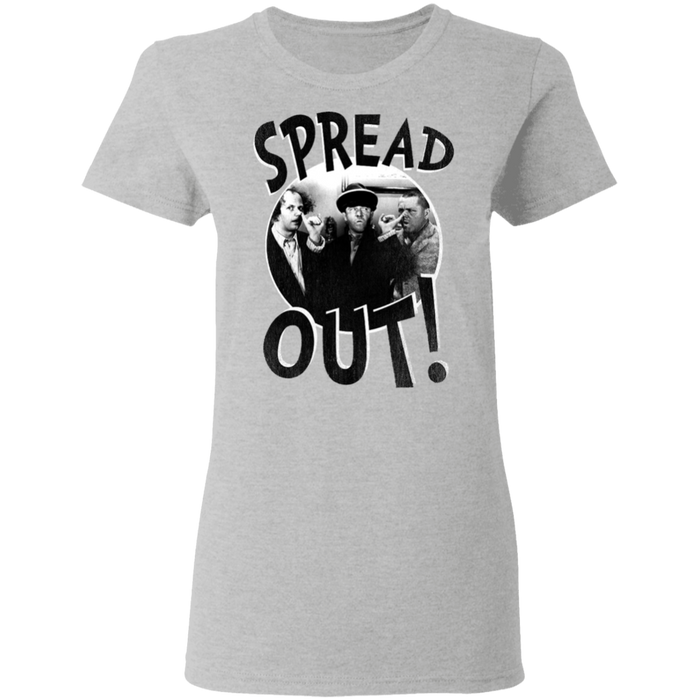 Three Stooges Spread Out Ladies T-Shirt