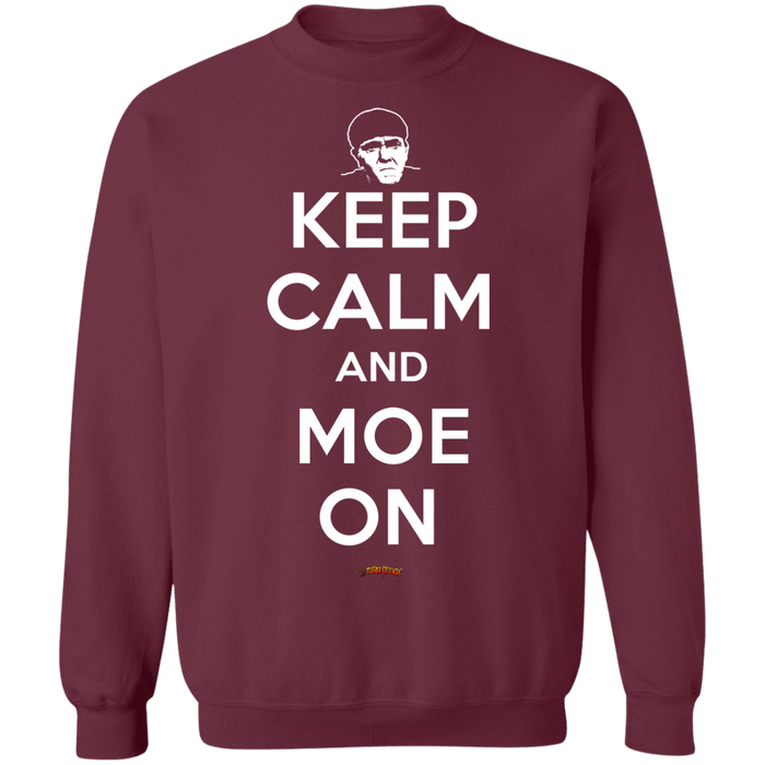 Three Stooges Keep Calm And Moe On Crewneck Sweatshirt