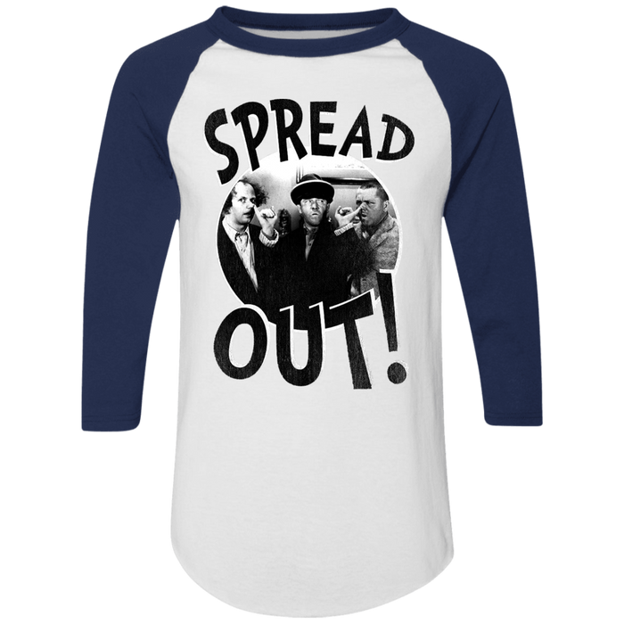 Three Stooges Spread Out 3/4 Sleeve Raglan T-Shirt