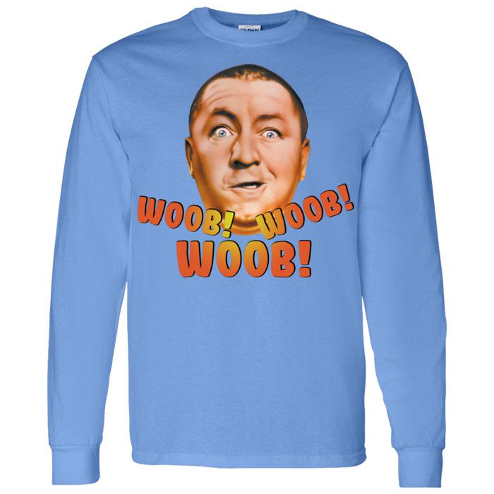 Three Stooges Curly Woob Woob Woob Long Sleeve T-Shirt