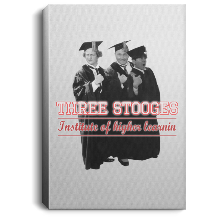 Three Stooges Graduates Portrait Canvas .75In Frame