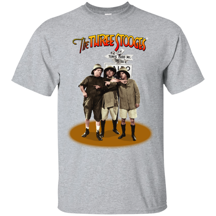 Three Stooges Safari Pointing T-Shirt