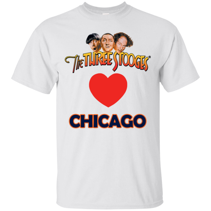 Three Stooges Love Chicago Heart T-Shirt