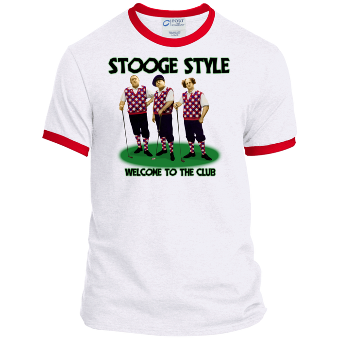 Three Stooges Ringer Tee - Golf
