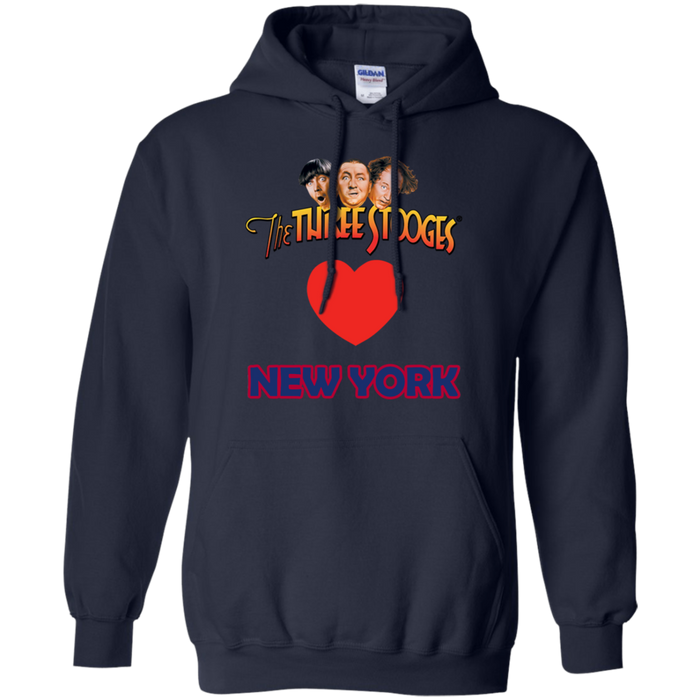 Three Stooges Love New York Heart Hoodie