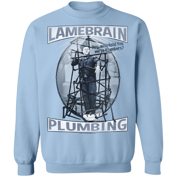 Three Stooges Lamebrain Plumbing Crewneck Pullover Sweatshirt