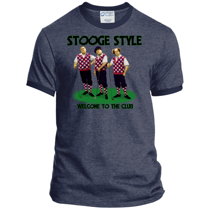 Three Stooges Ringer Tee - Golf