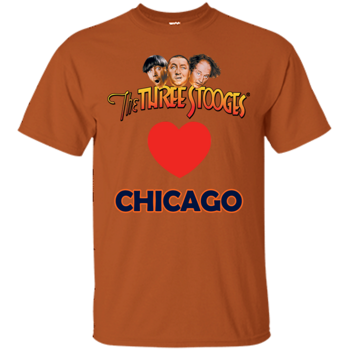 Three Stooges Love Chicago Heart T-Shirt