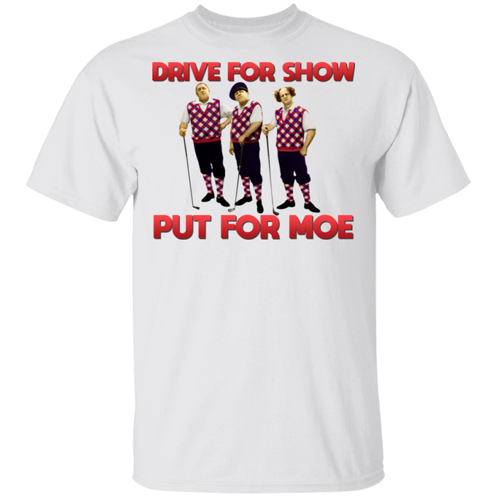 Three Stooges Putt For Moe Golf T-Shirt