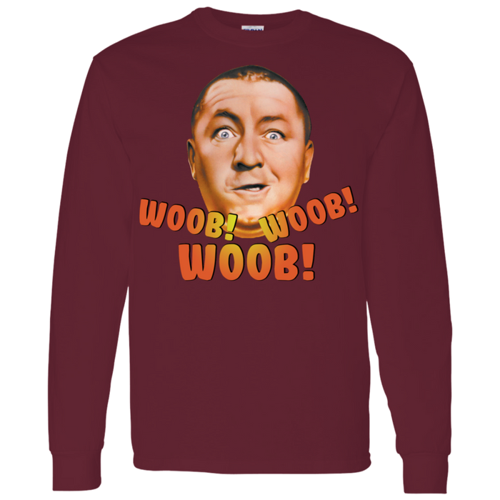 Three Stooges Curly Woob Woob Woob Long Sleeve T-Shirt