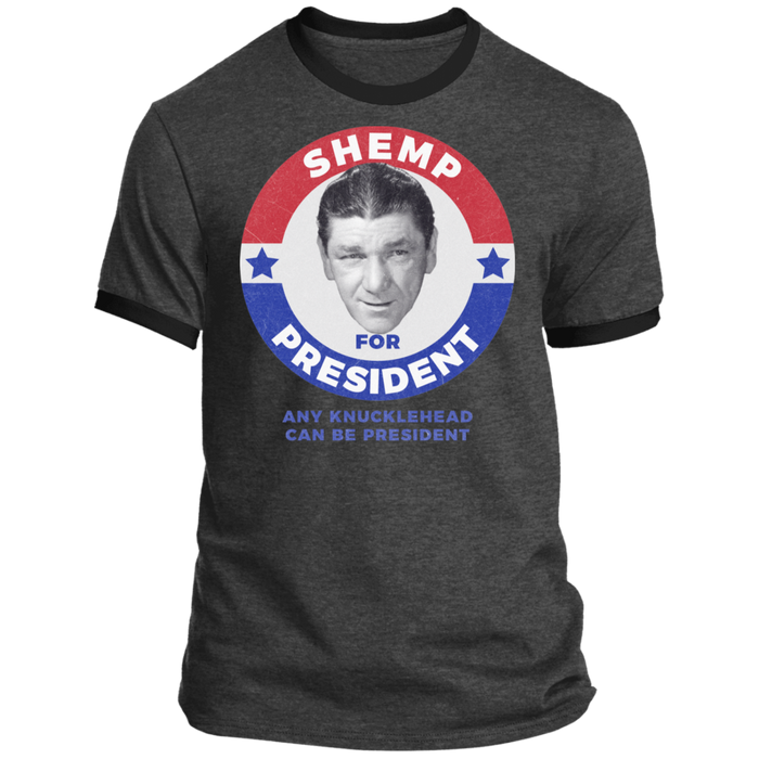 Three Stooges Shemp For President Ringer T-Shirt