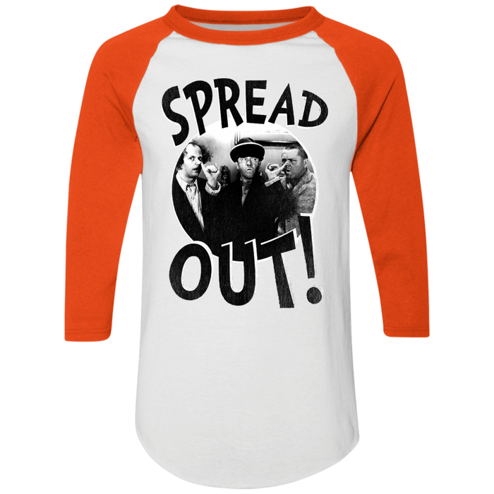 Three Stooges Spread Out 3/4 Sleeve Raglan T-Shirt