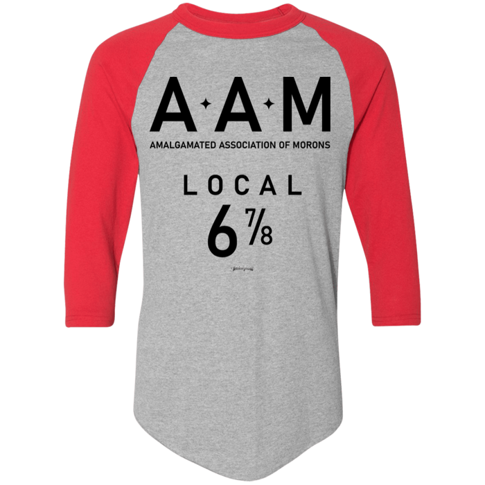 Three Stooges AAM Raglan 3/4 Sleeve T-Shirt