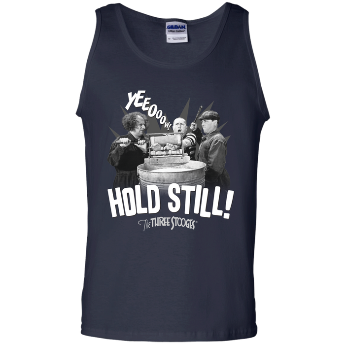 Three Stooges Hold Still 100% Cotton Tank Top