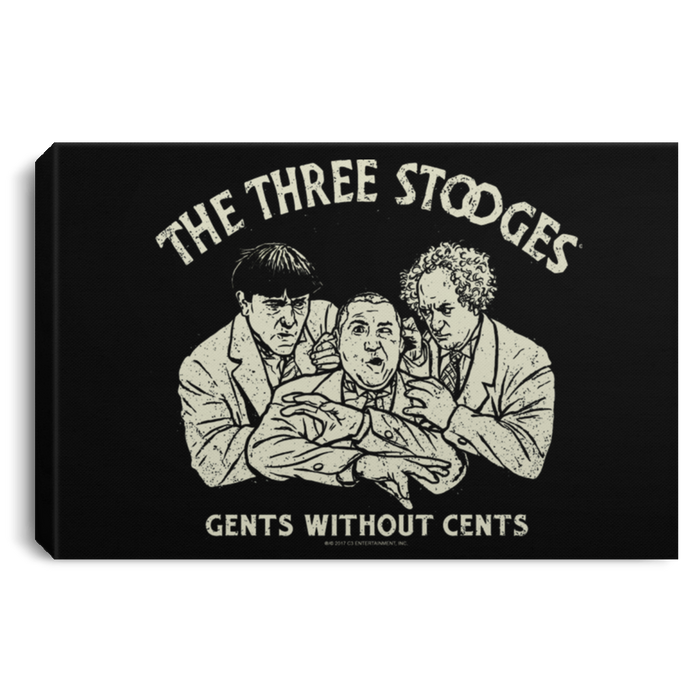 Three Stooges Gents Without Cents Landscape Canvas .75In Frame