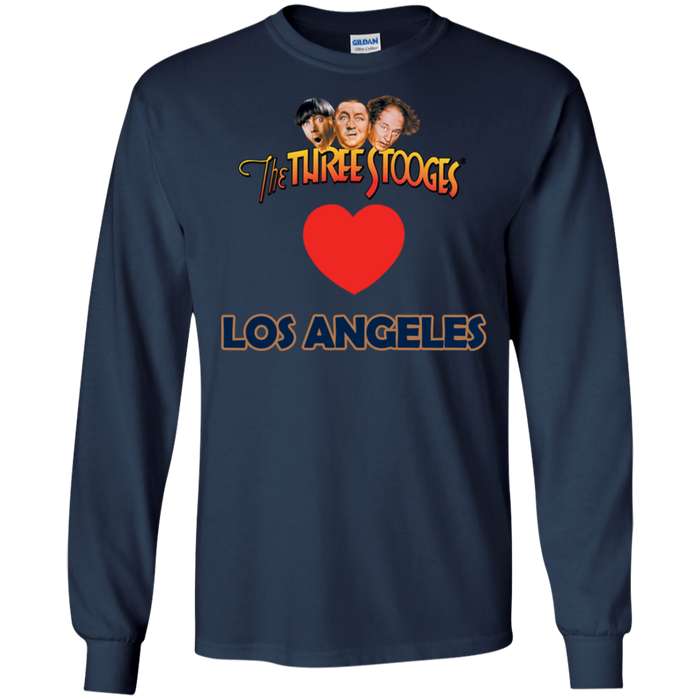Three Stooges Love Los Angeles Long Sleeve Heart Shirt