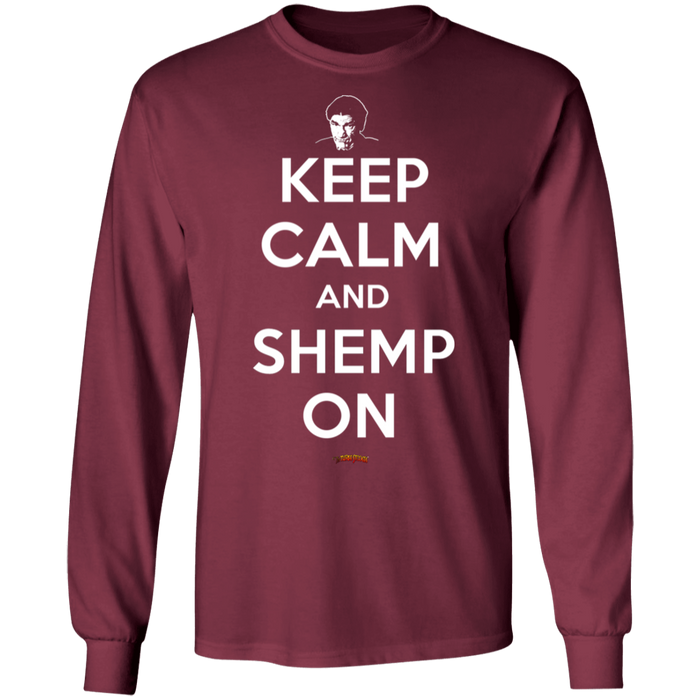 Three Stooges Keep Calm And Shemp On Long Sleeve T-Shirt