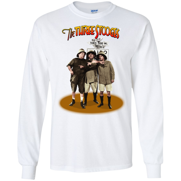 Three Stooges Safari Long Sleeve T-Shirt