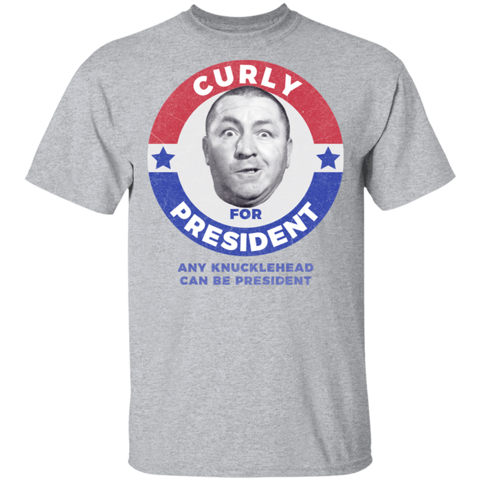 Three Stooges Curly For President T-Shirt