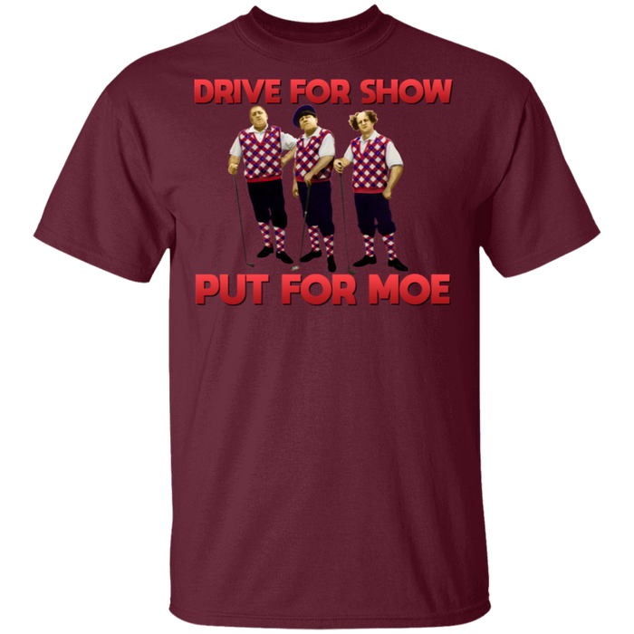 Three Stooges Putt For Moe Golf T-Shirt