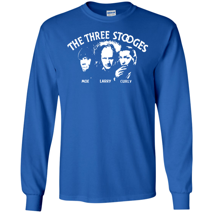 Three Stooges Opening Credits Classic Logo Long Sleeve T-Shirt