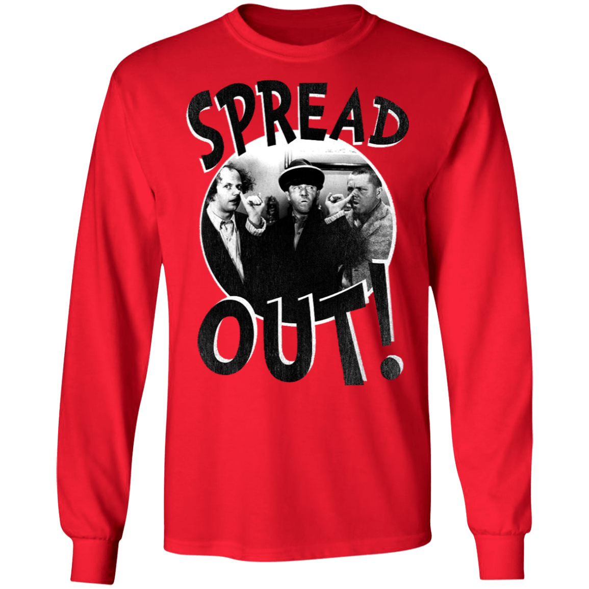 Three Stooges Spread Out Long Sleeve T-Shirt