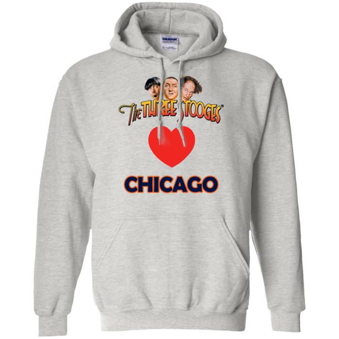 Three Stooges Love Chicago Heart Hoodie