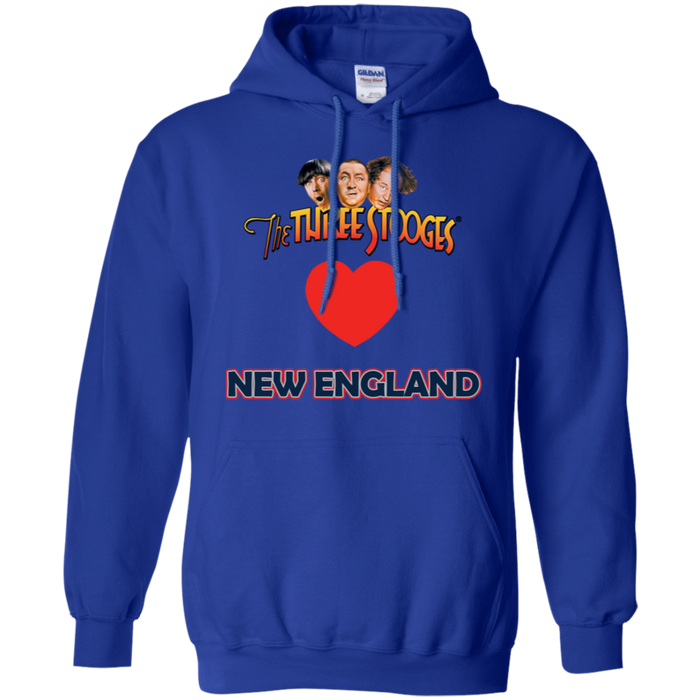 Three Stooges Love New England Heart Hoodie