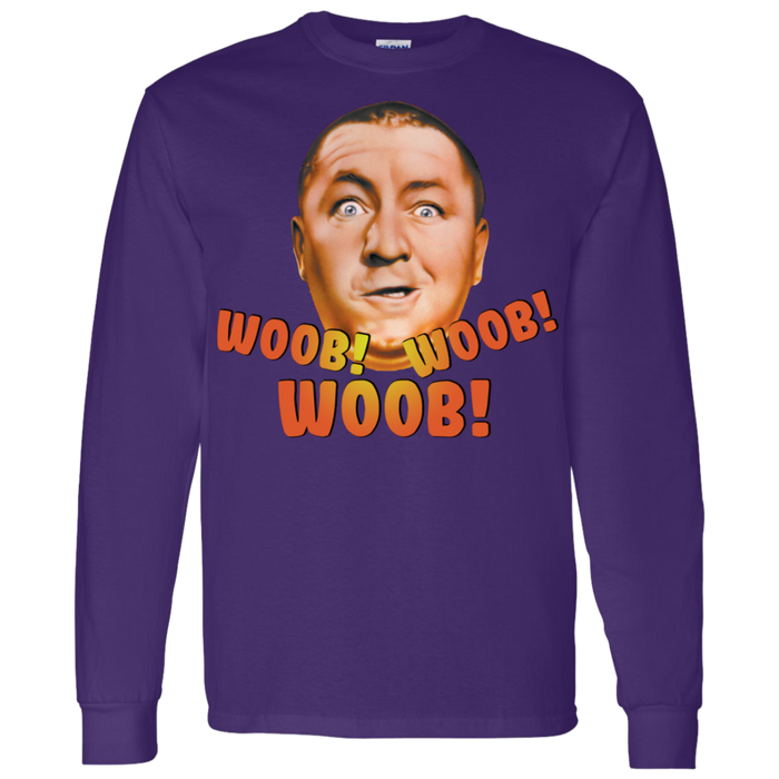 Three Stooges Curly Woob Woob Woob Long Sleeve T-Shirt