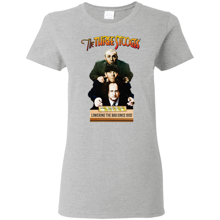 Three Stooges Ladies Dewey, Cheatem, & Howe T-Shirt