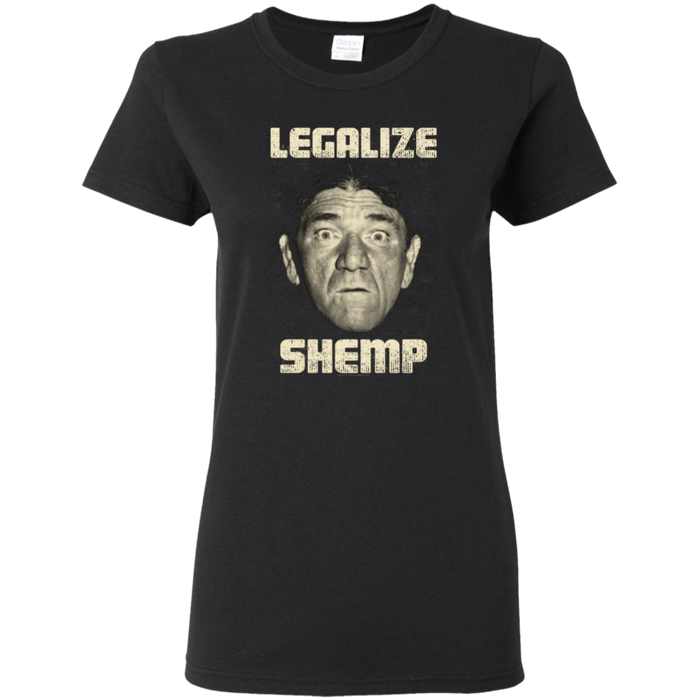 Three Stooges Legalize Shemp Ladies T-Shirt