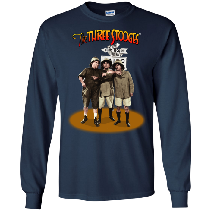 Three Stooges Safari Long Sleeve T-Shirt