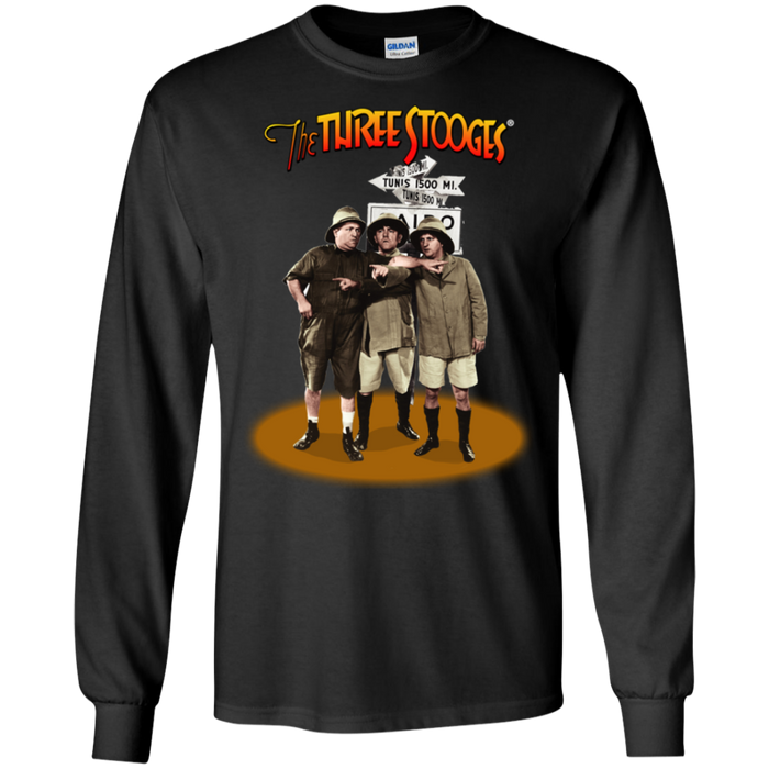 Three Stooges Safari Long Sleeve T-Shirt