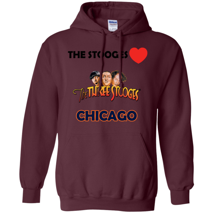 Three Stooges Love Chicago Pullover Hoodie