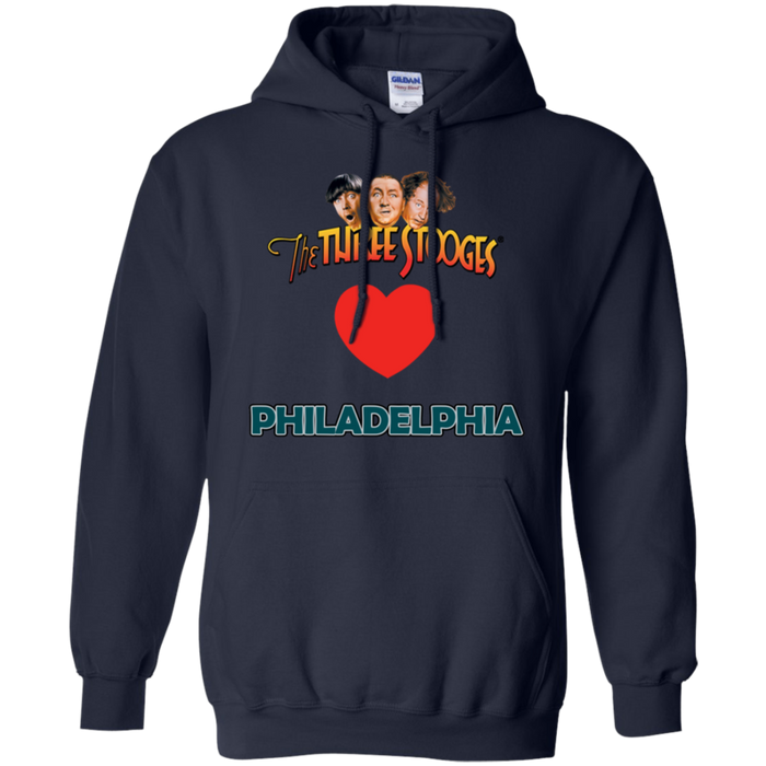 Three Stooges Love Philadelphia Heart Hoodie