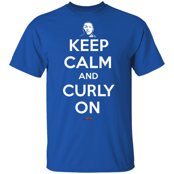 Three Stooges Keep Calm And Curly On T-Shirt