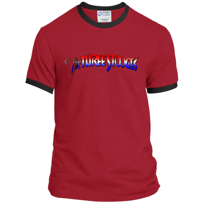 Three Stooges® Ringer Tee-Logo T Shirt