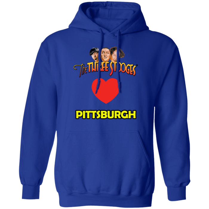 Three Stooges Love Pittsburgh Pullover Hoodie