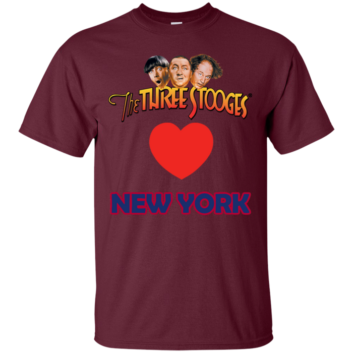 Three Stooges Love New York Heart T-Shirt
