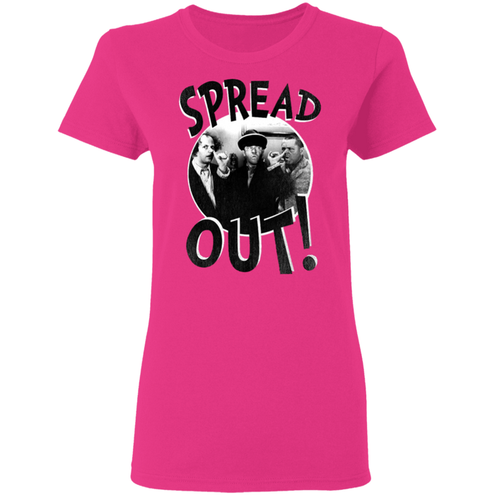 Three Stooges Spread Out Ladies T-Shirt