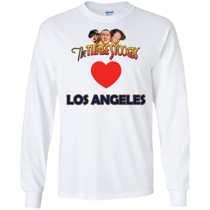 Three Stooges Love Los Angeles Long Sleeve Heart Shirt