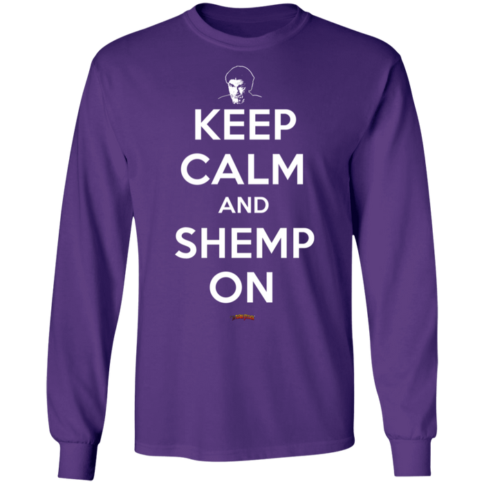 Three Stooges Keep Calm And Shemp On Long Sleeve T-Shirt