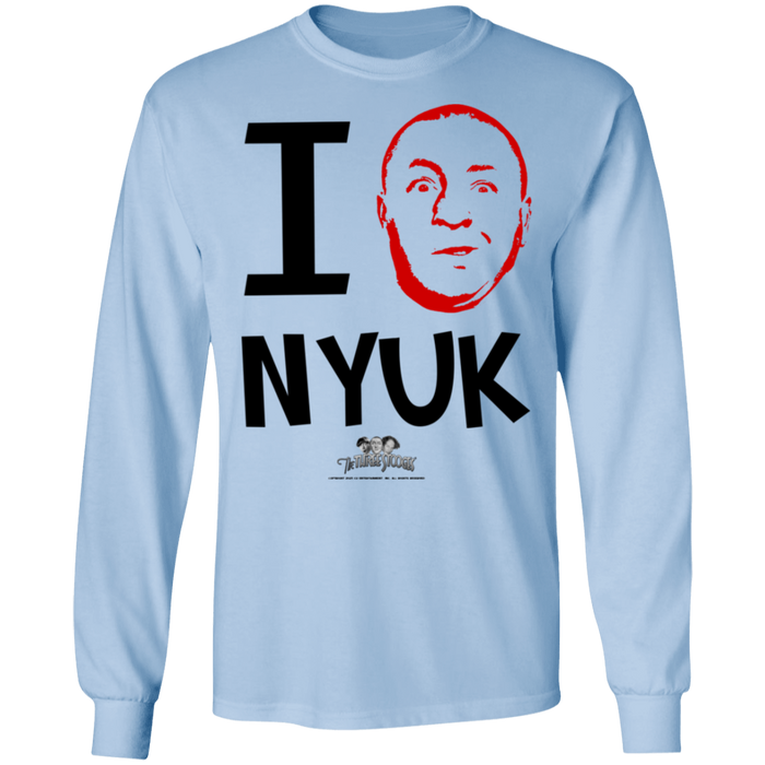 Three Stooges Curly I Love NYUK Long Sleeve T-Shirt