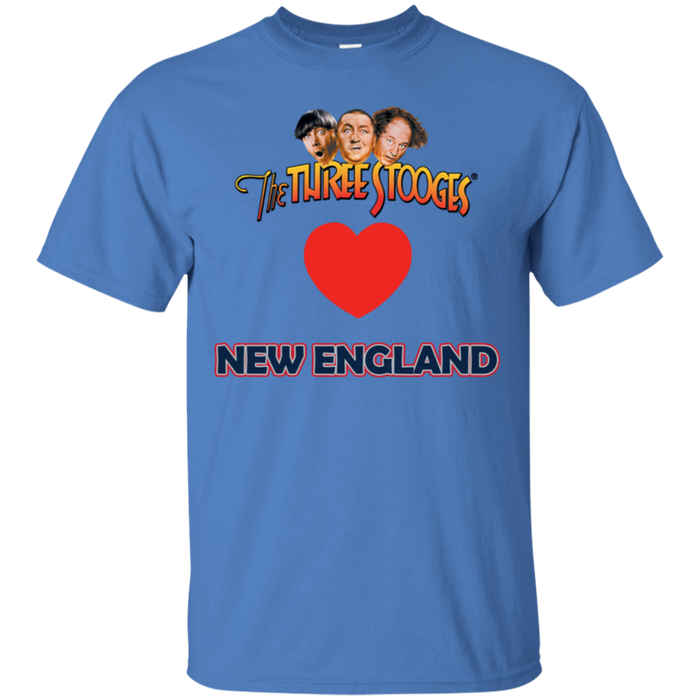 Three Stooges Love New England Heart T-Shirt