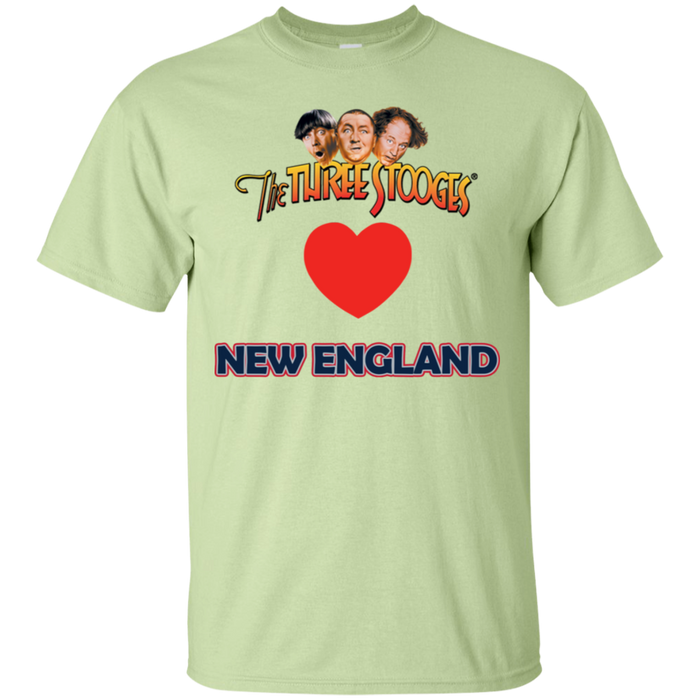 Three Stooges Love New England Heart T-Shirt