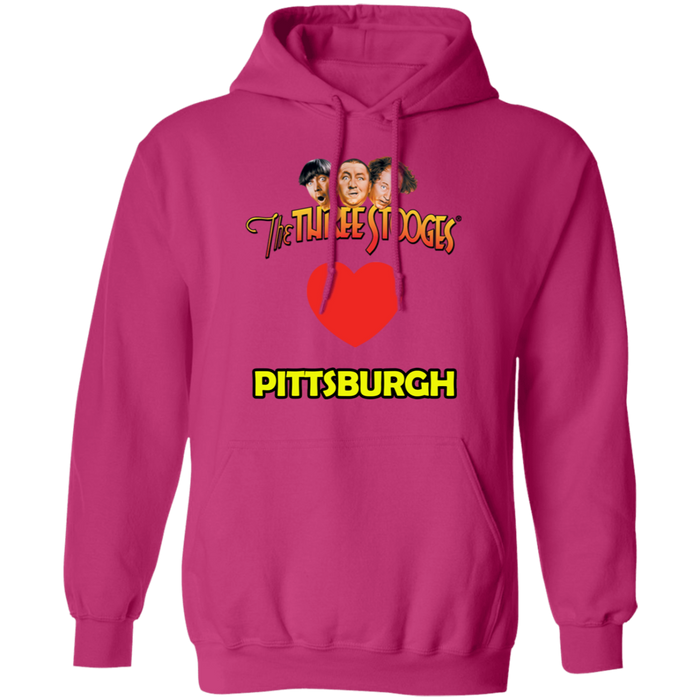 Three Stooges Love Pittsburgh Pullover Hoodie