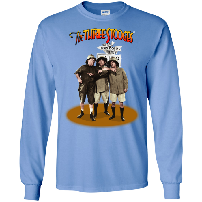 Three Stooges Safari Long Sleeve T-Shirt