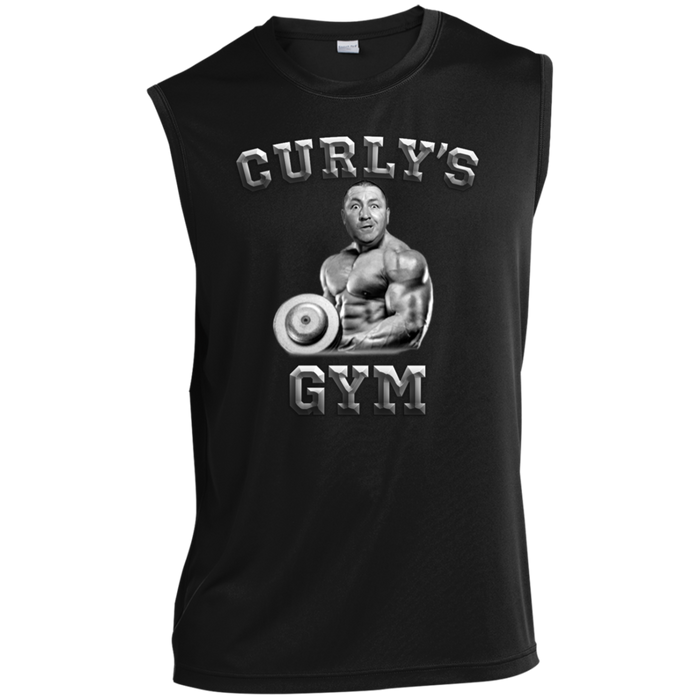Three Stooges Curly's Gym Sleeveless Performance Tee