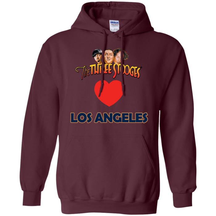 Three Stooges Love Los Angeles Heart Hoodie