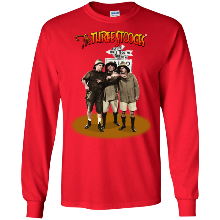 Three Stooges Safari Long Sleeve T-Shirt